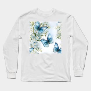 Butterflies Watercolor 9 - Adonis Long Sleeve T-Shirt